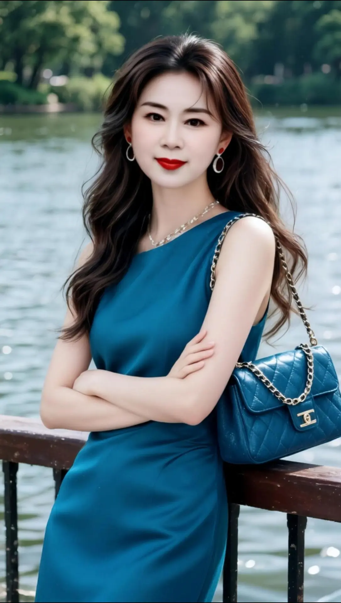 AI湖畔淑女照 随变ai随便玩