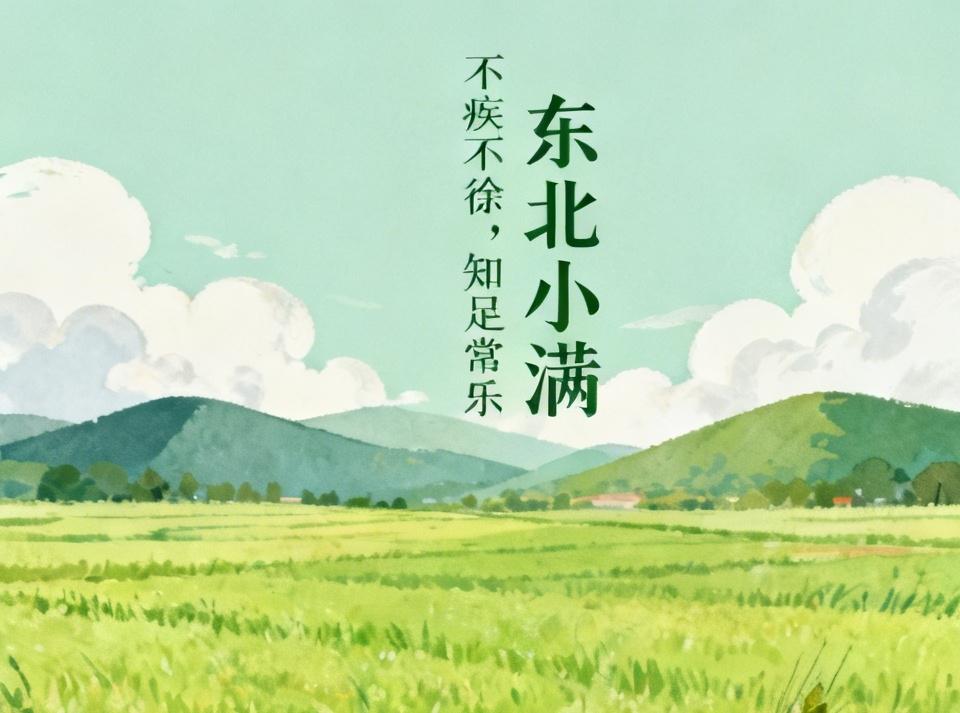 【不疾不徐，知足常乐，便是最好的状态；今天一定要好好记录一下东北的小满】
   