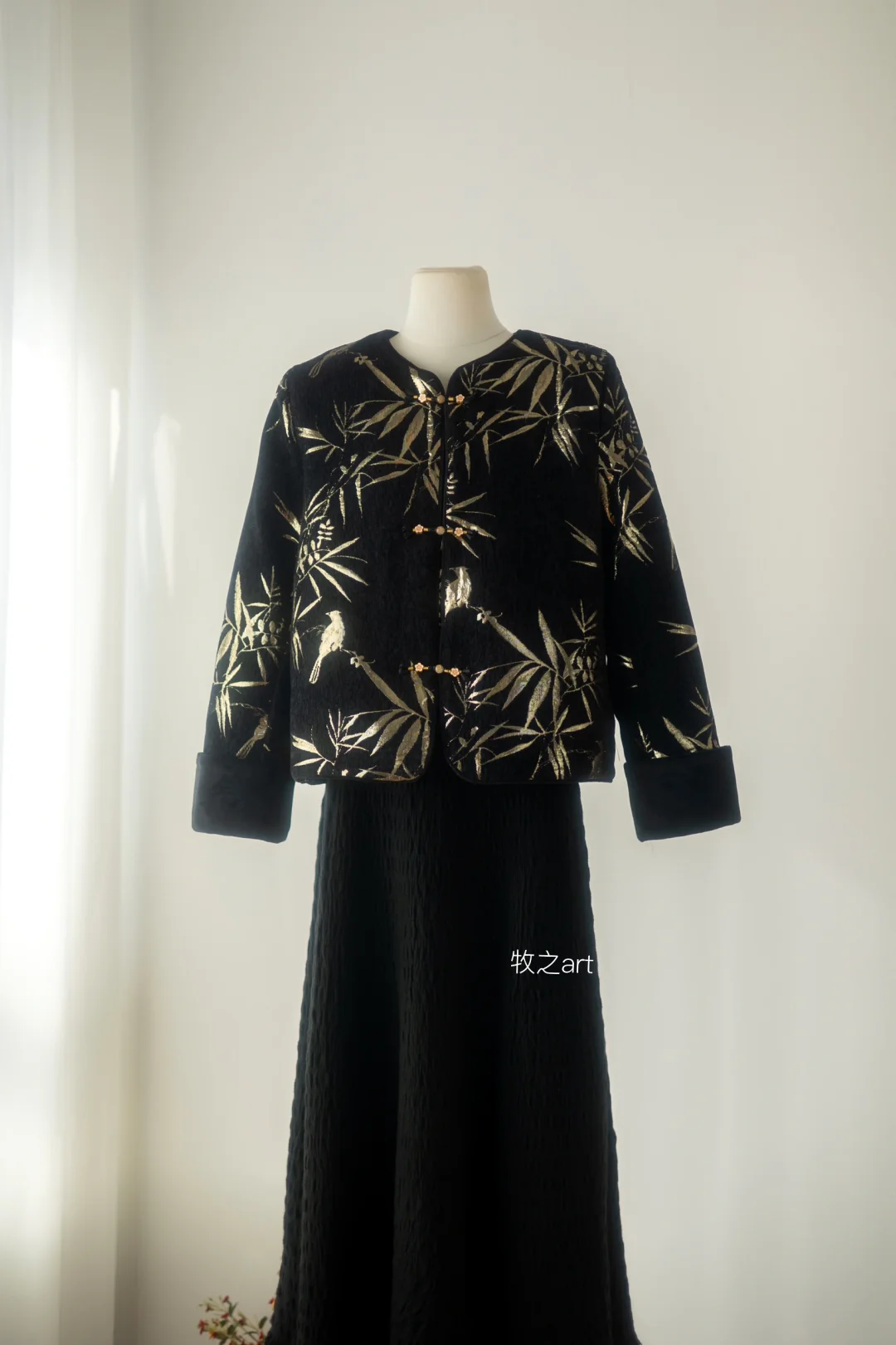 黑金竹叶｜高级感新中式棉服