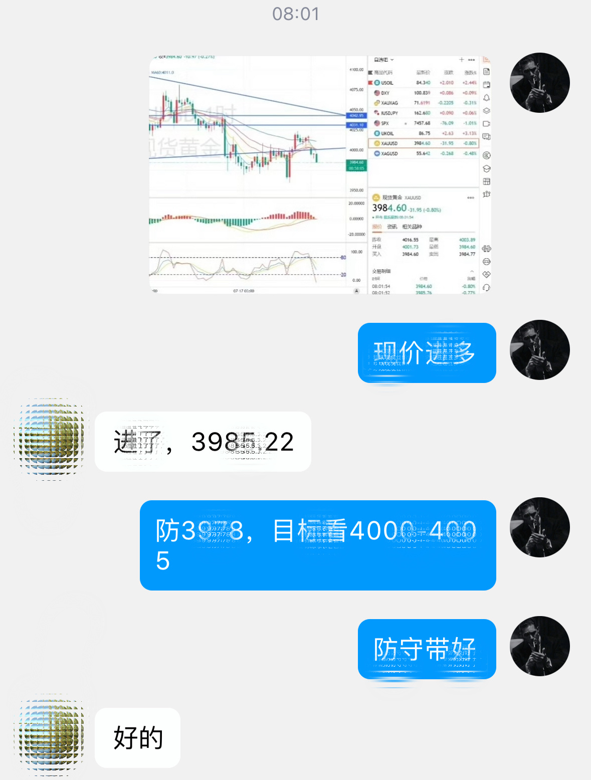 日内首胜收割到位！3985布局多，4000出局，15个点区间收入囊中。认可自己的