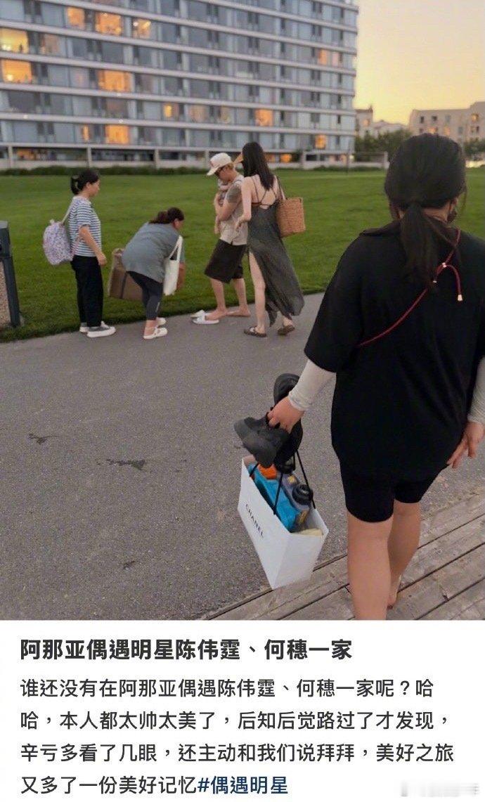 阿那亚偶遇陈伟霆何穗遛娃网友阿那亚偶遇陈伟霆何穗一家三口 网友又又又在阿那亚偶遇