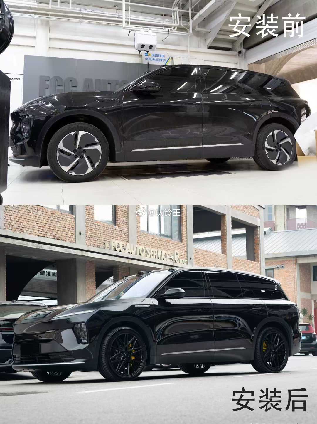 蔚来ES8 Vossen HF7 EV 22寸专用数据安装完成✅✅科吉无损拆胎 