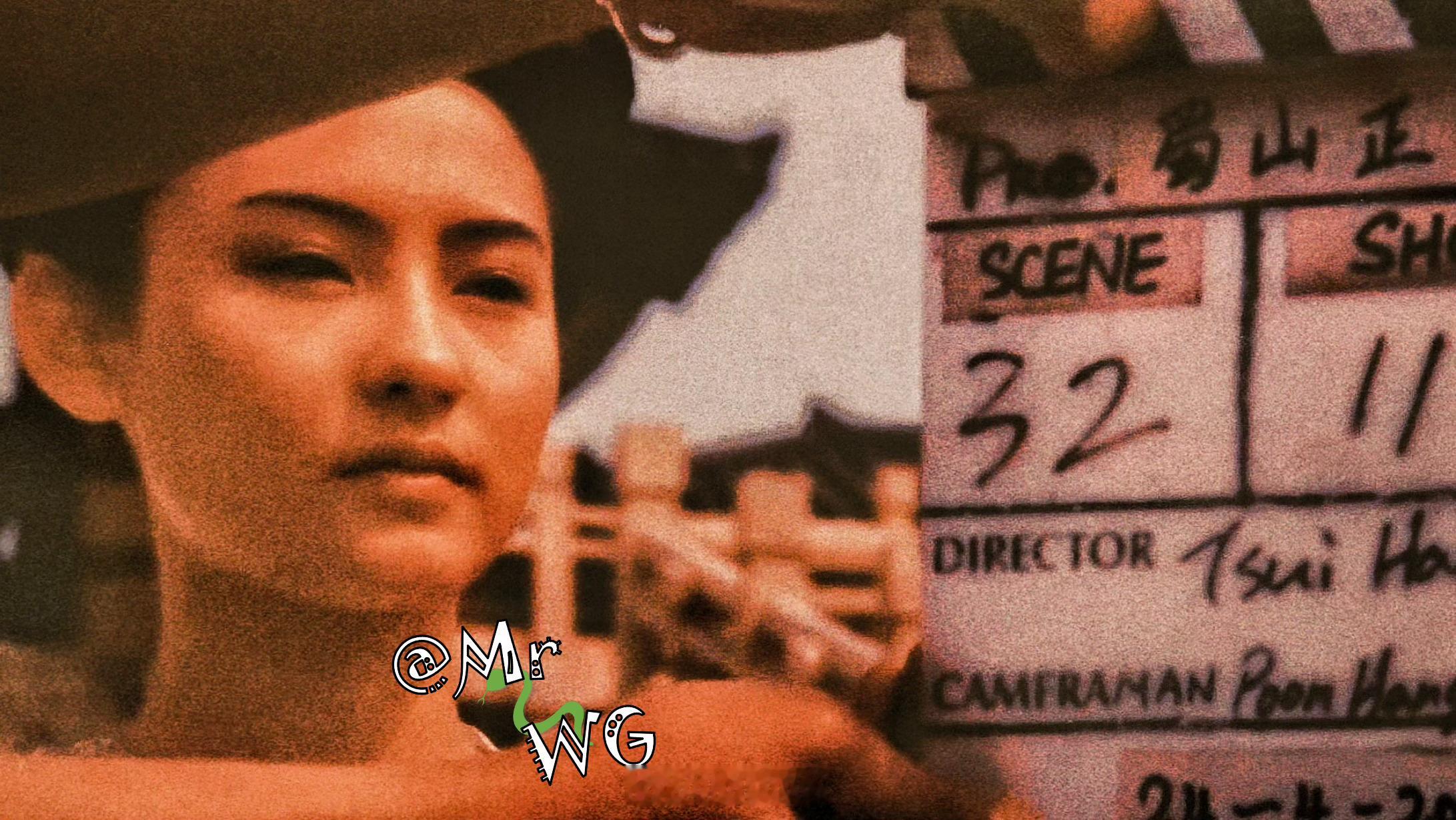 香港电影独家扫描 “李英奇”，打板！🎬当年张柏芝张柏芝 在徐克导演【蜀山传】片