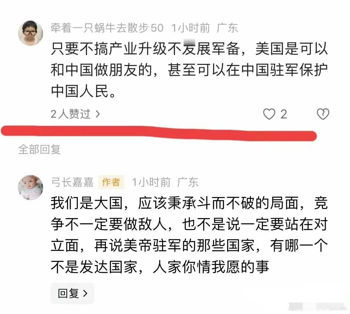都2025年了，投降派们还在做着向美国投降以换取美国保护的美梦！他们对世界格局的