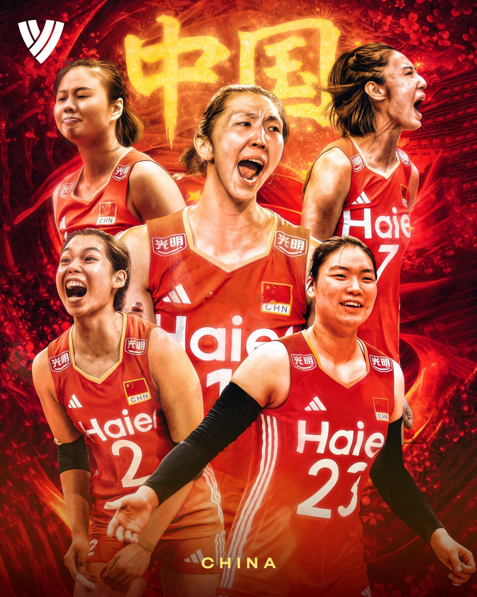 国际排联：VNL中国女排，蓄势迸发 🔥年轻阵容经大赛淬炼，如今满载经验强势归来