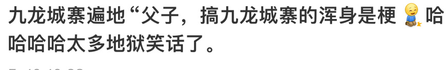 #九龙城寨 地狱笑话# 九龙城寨遍地都是梗——铜仁女最好的能量补充棒天知道九龙城