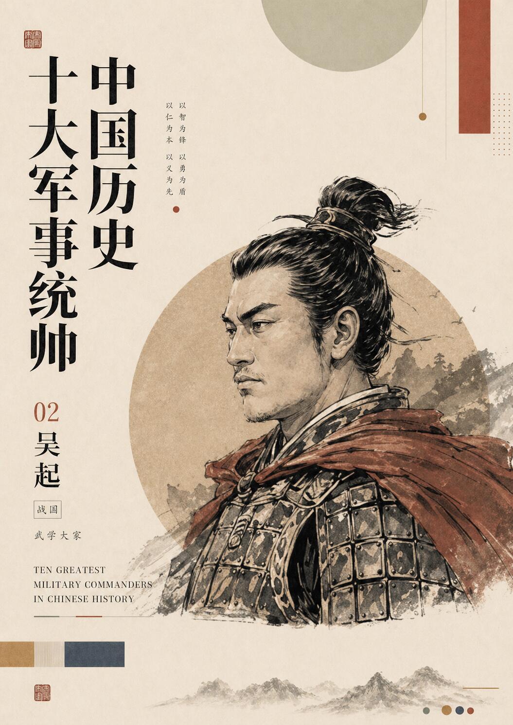 中国历史十大军事统帅。 