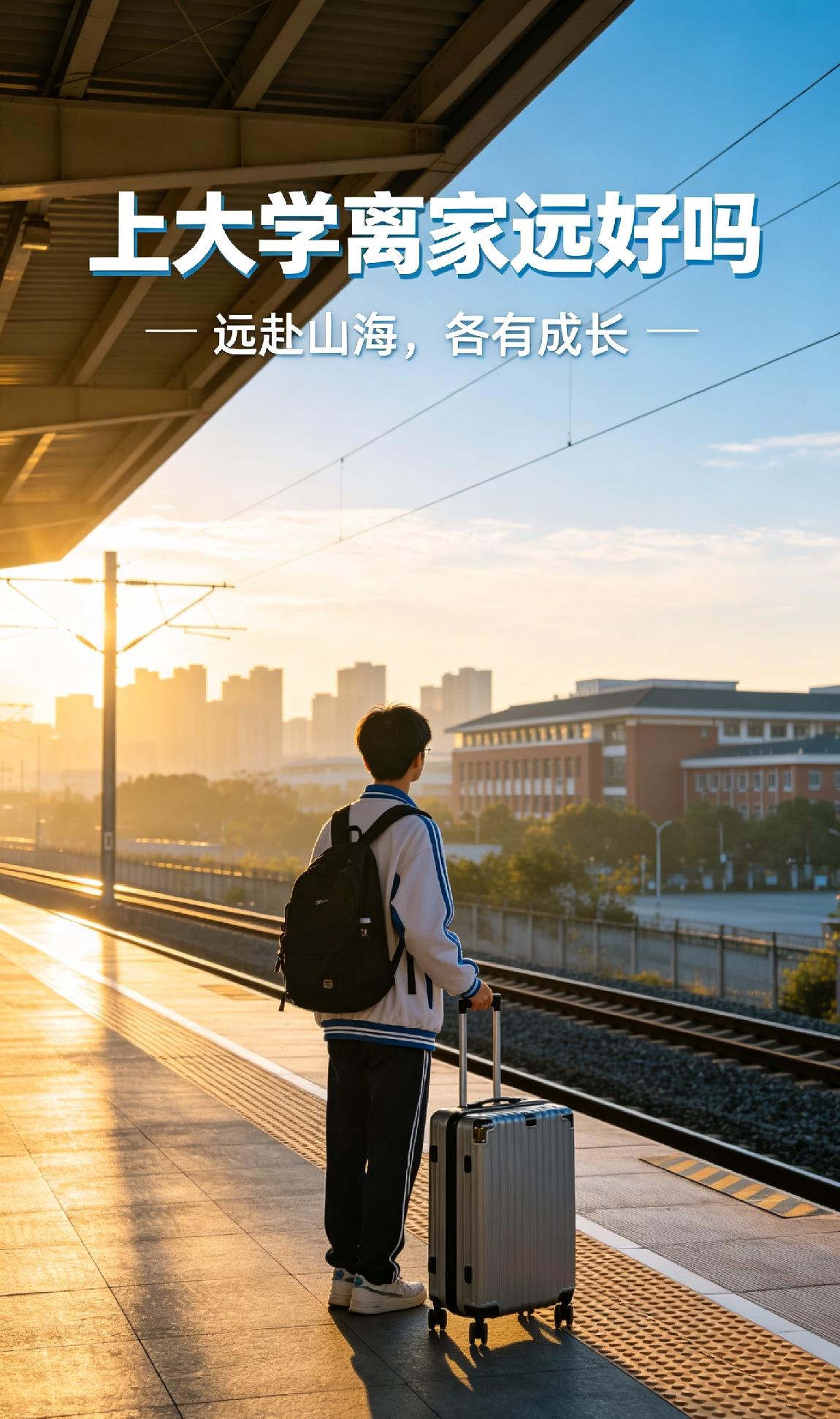 选择离家远的大学，意味着主动跳出熟悉的舒适圈。离开父母日复一日的照料，你要学着自