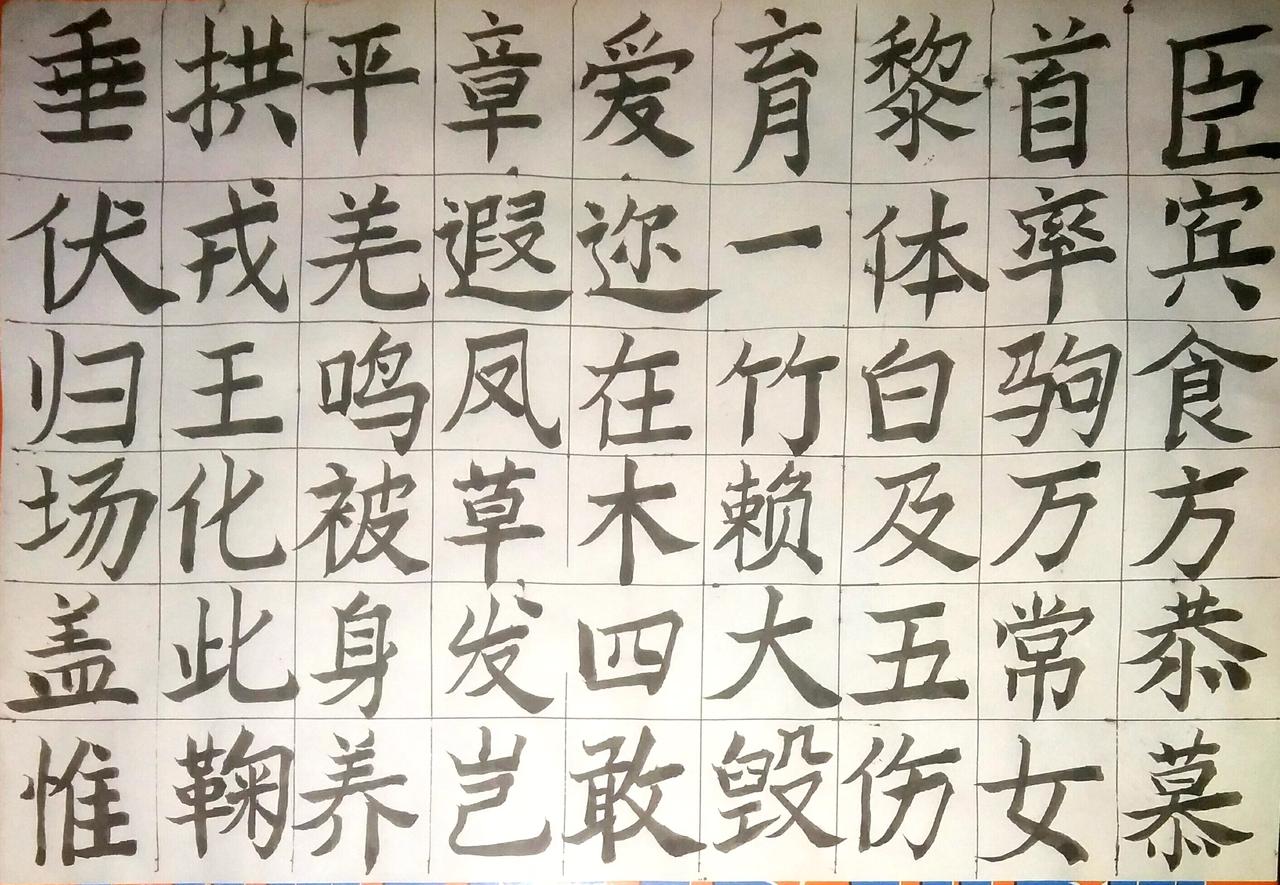 晒晒自己的书法作品写字是一种生活 练字 挑战31天练字打卡