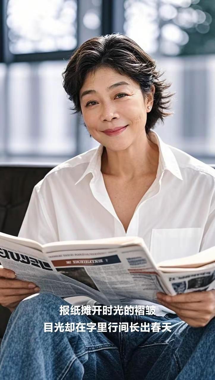 虽不富是却很满足当下。AI创作形象