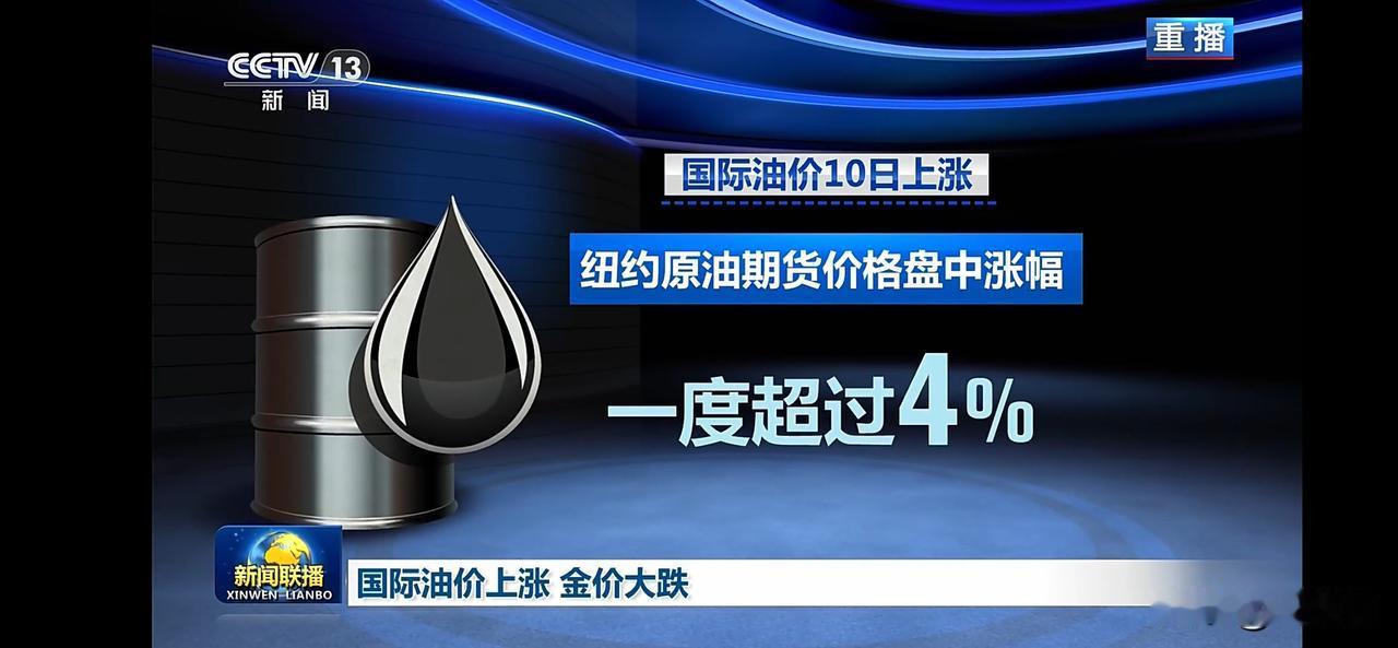 美伊开始互相打击想到知原油期货盘中涨幅超4%，国际金价跌破4100美元，同时美国