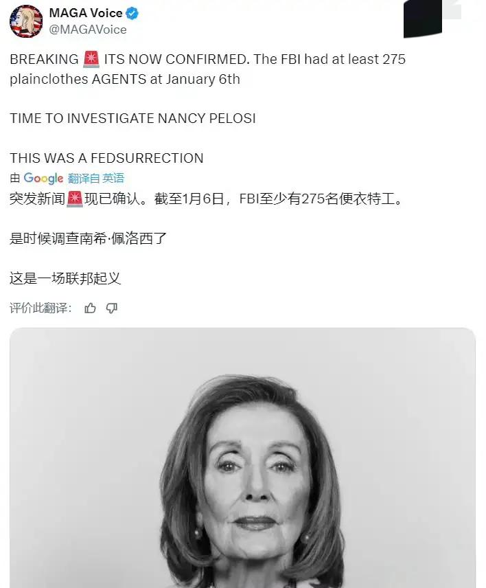275名FBI特工伪装成特朗普支持者冲击国会？真相太炸裂！
还记得2021年1月