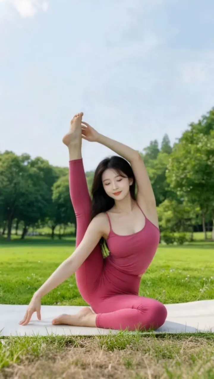 AI户外瑜伽照