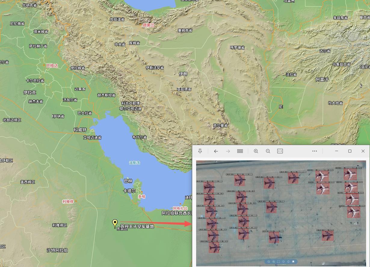 卫星照片显示美国在沙特阿拉伯增加了22架支援飞机

根据今天觅熵MizarVis