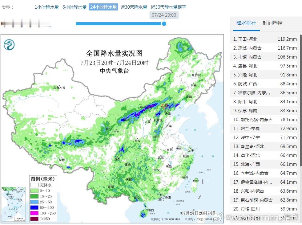 【强降雨位置少动 致灾风险高】昨晚到今天，主雨带位于宁夏北部-陕西北部-内蒙古中