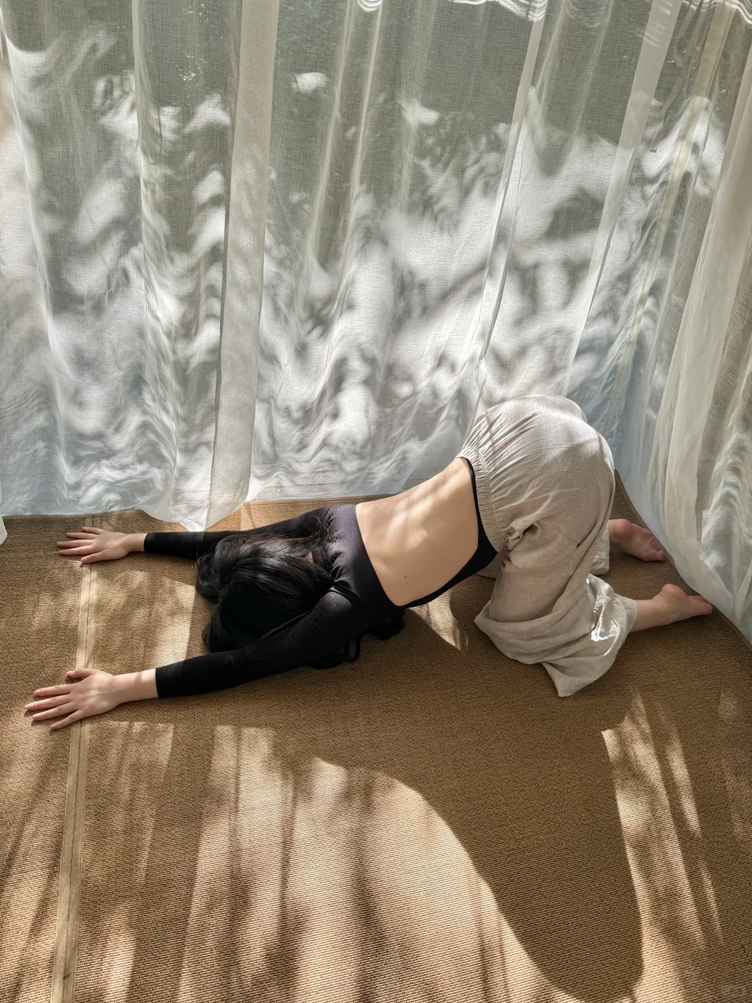 🧘‍♀️在森林里晒背