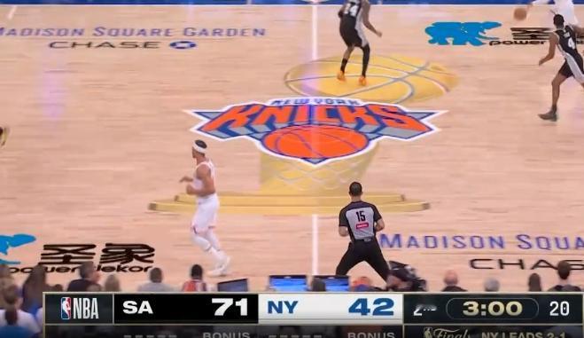 马刺今天命中率开挂了 绝对开挂了  马刺vs尼克斯 nba总决赛