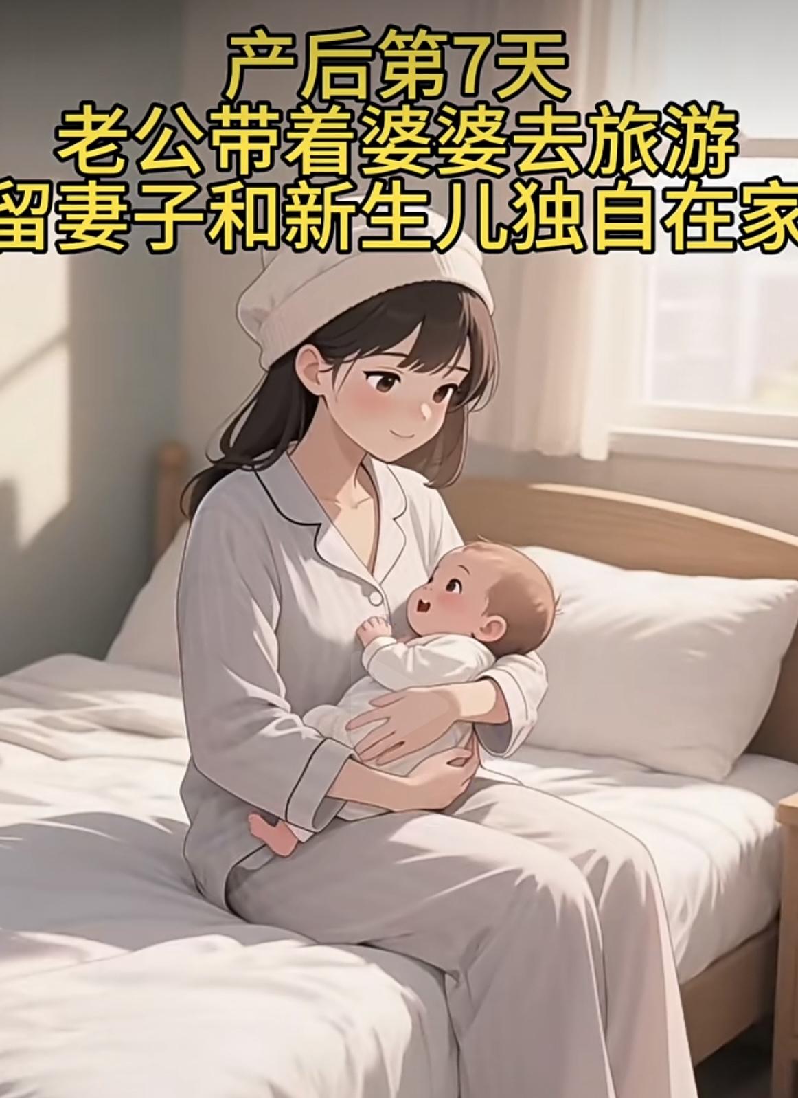 “ 你相信一个男人会扔下，刚生产没多久的媳妇和亲生的孩子，带着老妈旅游了，

这