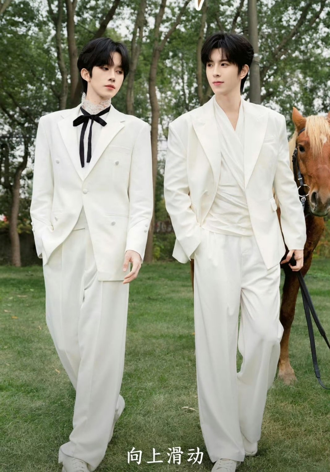 黄星邱鼎杰开屏黄星邱鼎杰开屏白西装 黄星邱鼎杰开屏