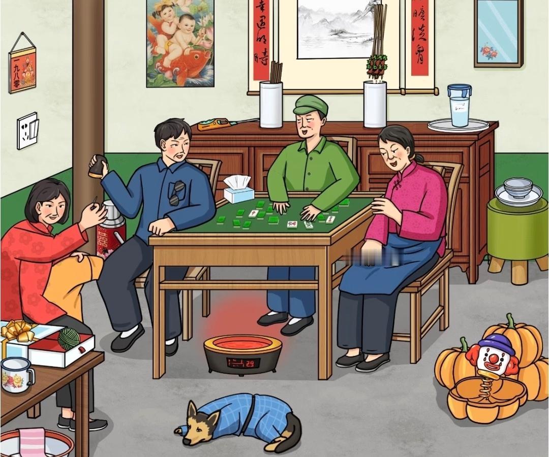 80年代怀旧找茬图，图里藏了12处不符合年代的东西。看着满是回忆的老房间，一边回