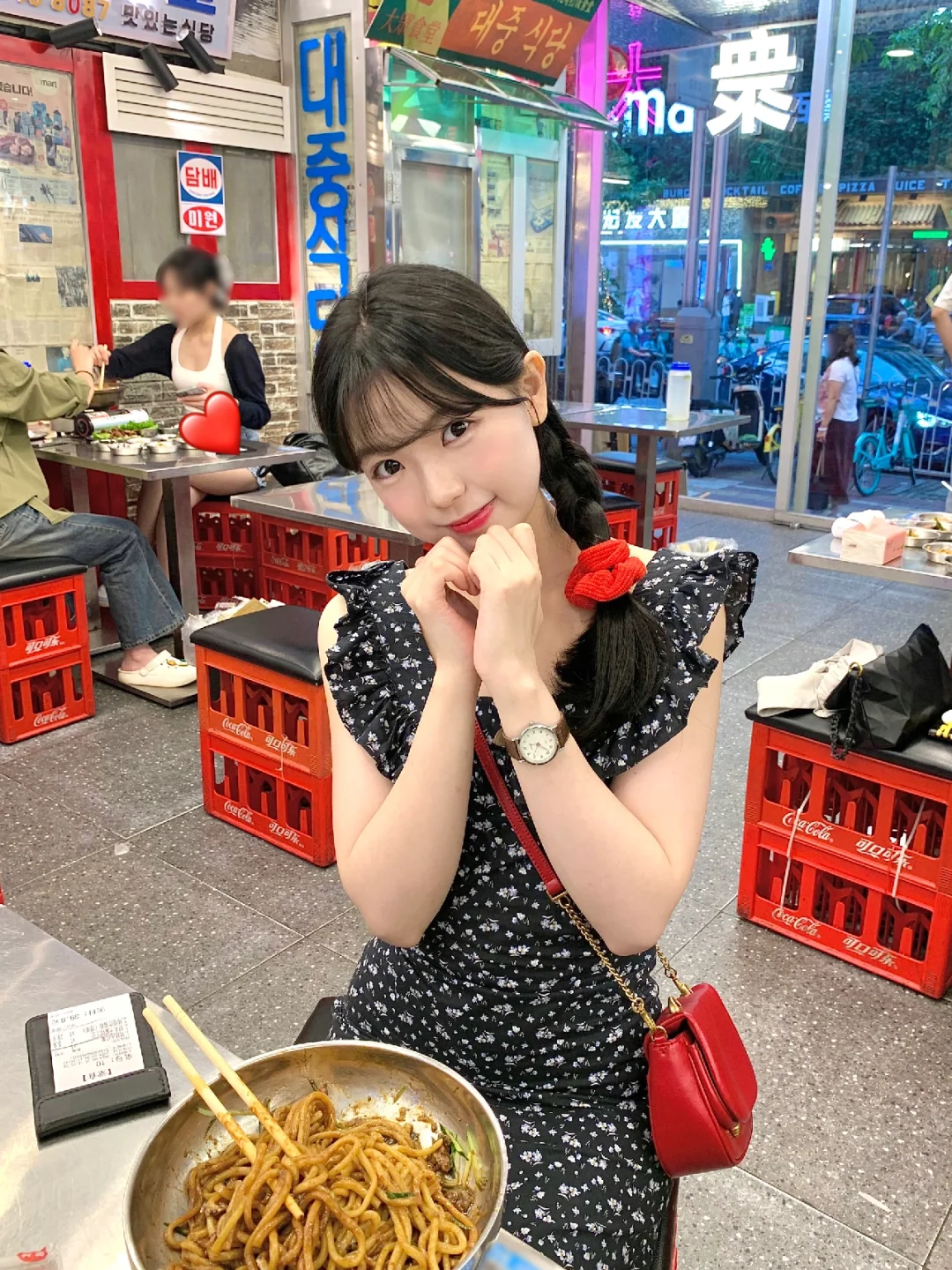 韩系🇰🇷温柔欧尼❤️夏日穿搭🌿晚上喝烧酒吧