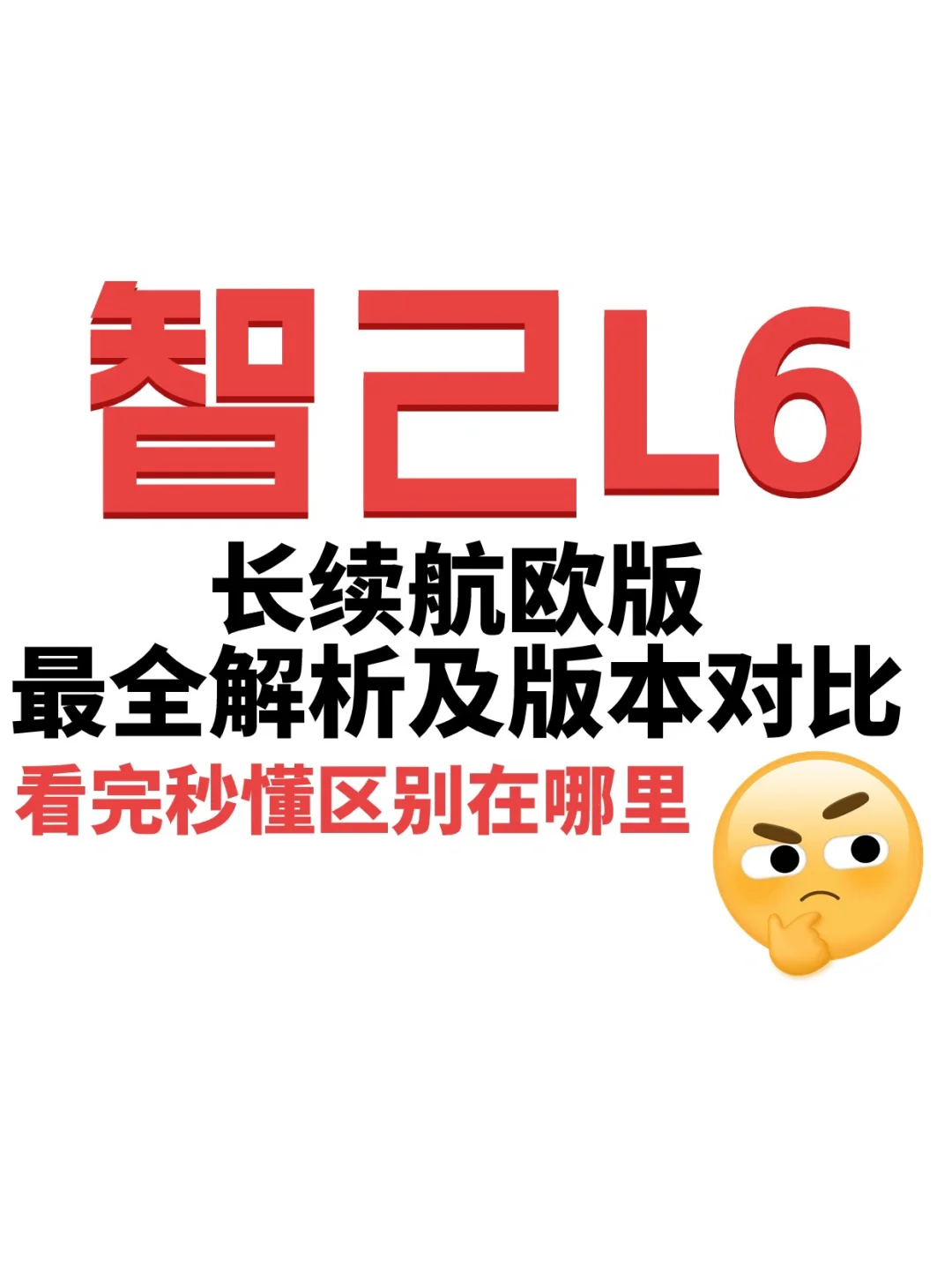智己L6长续航欧版车🚗最全解析及版本对比