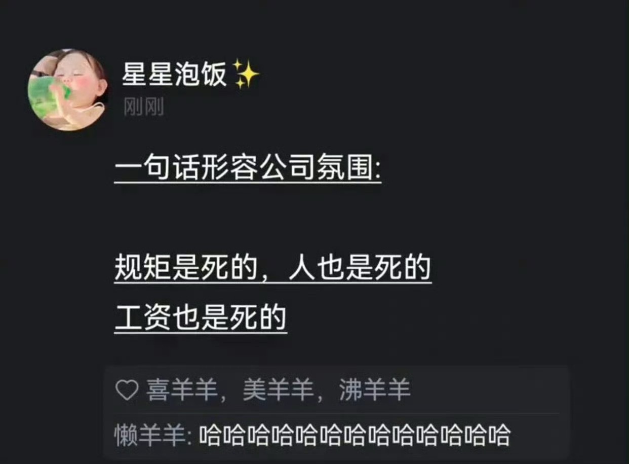 一句话感受公司氛围 ​​​
