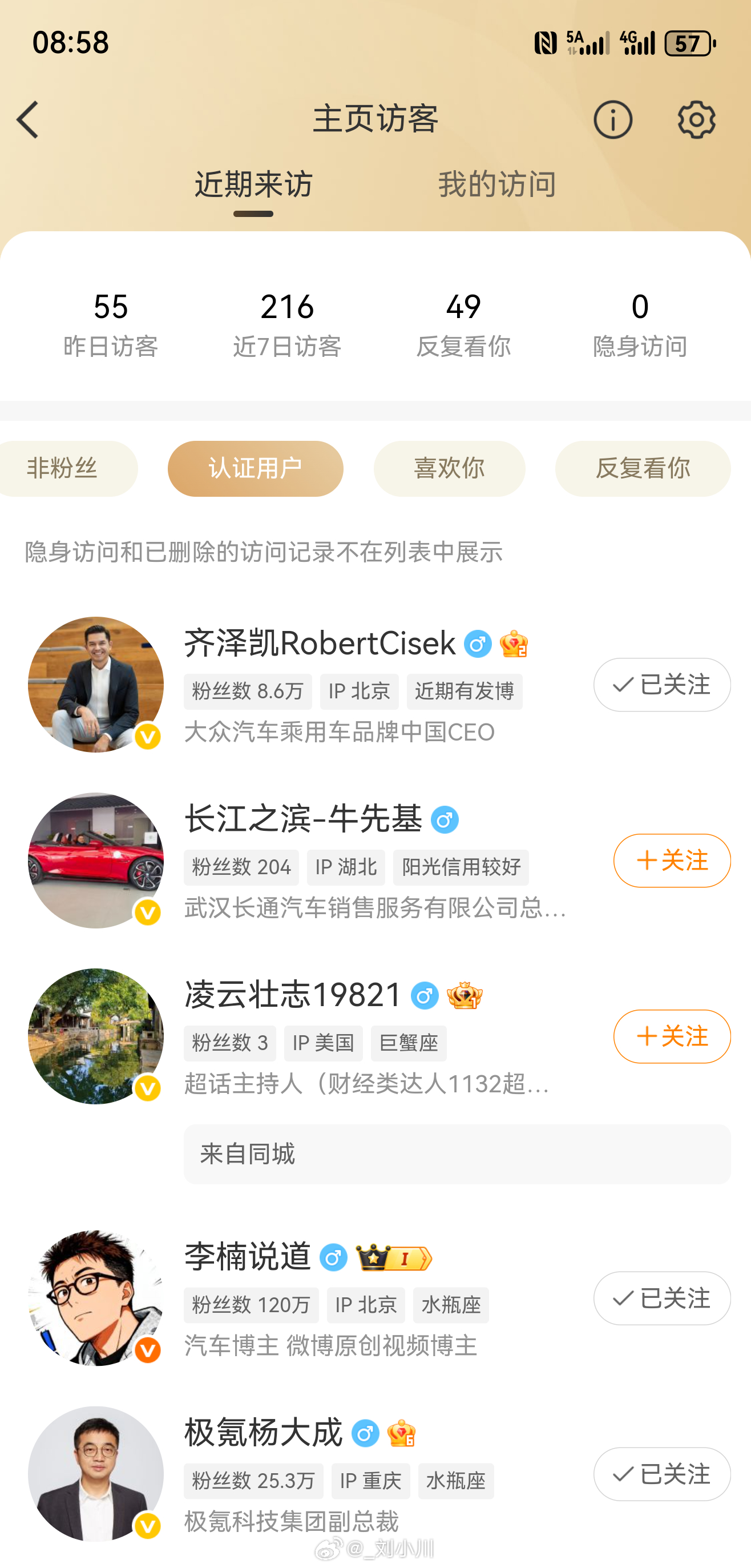 近期微博主页访客的含金量有点高啊🤓 