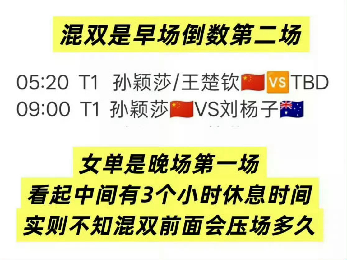 孙颖莎 一日双赛你见过一日双赛是三小时内打完两场吗！！！这是极限赛程吧，到底为啥
