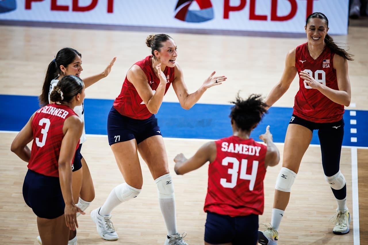 2026年世界女排联赛菲律宾帕西格站美国女排vs意大利女排第二局：25-20大比