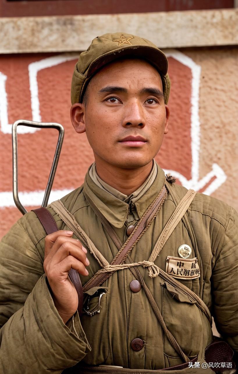 解放战争时期，苏联摄影师镜头里的解放军战士，朴实的外表，人手一把Mk II型司登