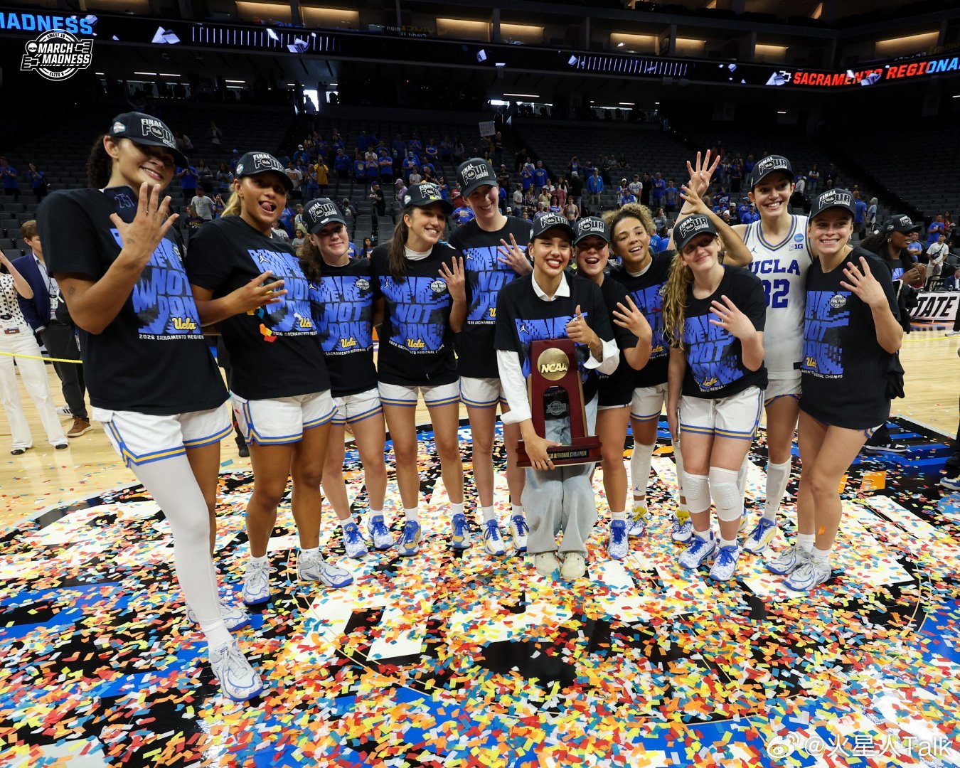 2025-2026赛季NCAA女篮疯狂三月 Final Four最终四强，1号种