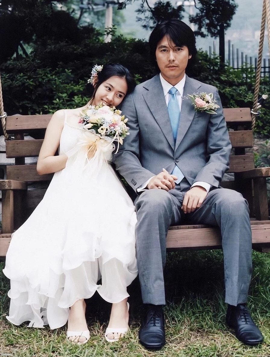 2004年韩国电影《我脑中的橡皮擦》剧照和幕后照，郑雨盛和孙艺珍