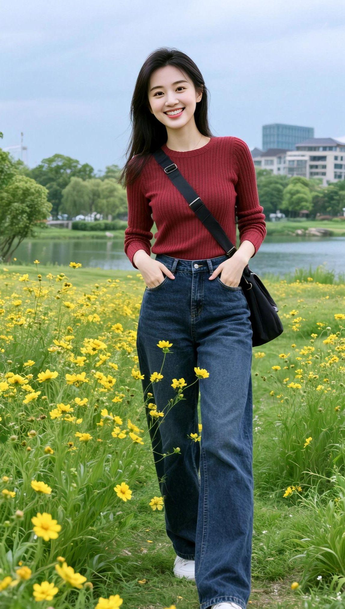 湖畔生活照 高颜值