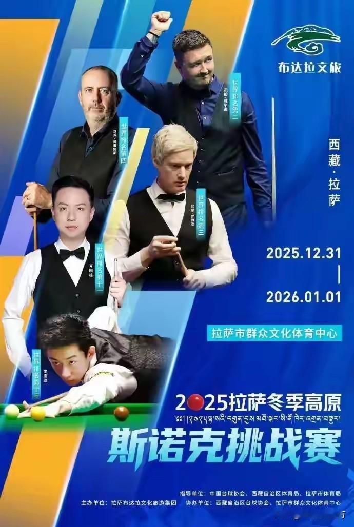 新年伊始，斯诺克“冬季高原挑战赛”在拉萨继续进行，已经结束的比赛，肖国栋1-5负