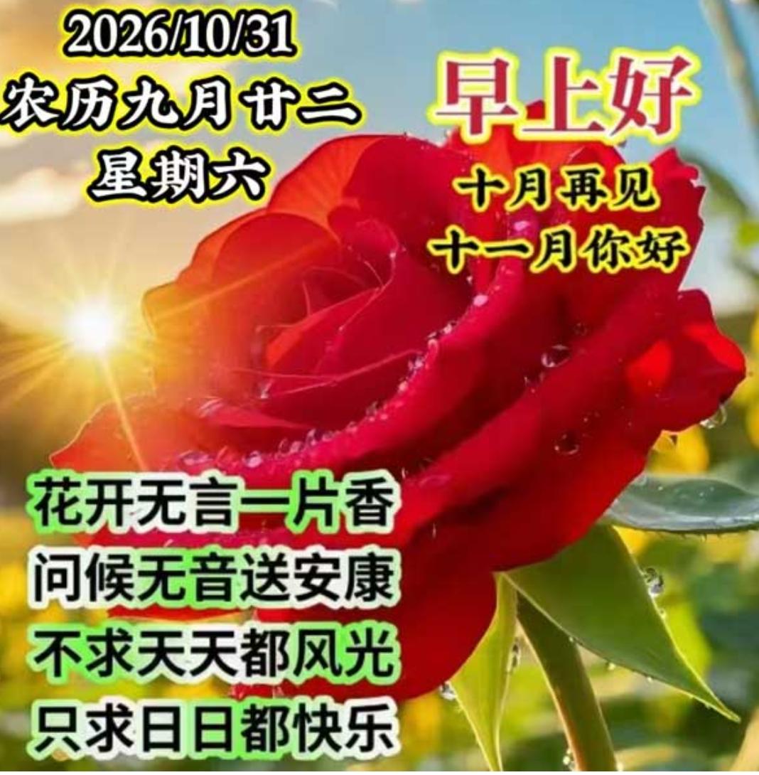 深秋到来天渐凉，
早晚莫忘添衣裳；
一定照顾好自己，
平安健康幸福长 ；
一声轻