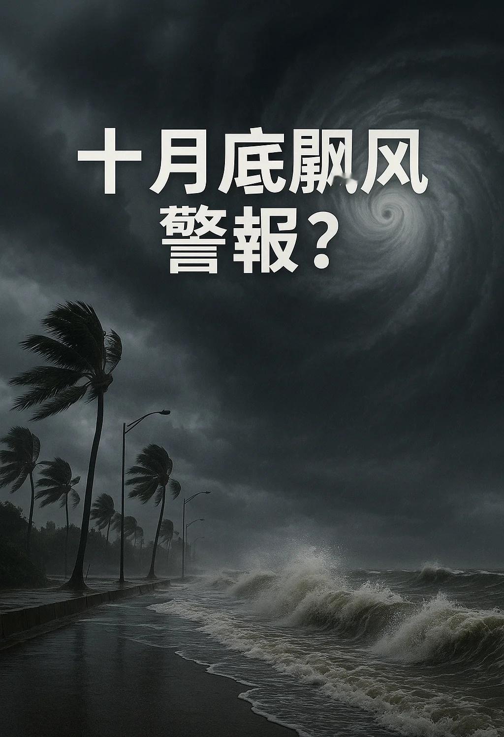 十月底飓风警报？
十月底还有“最后一击”在酝酿——截至10月17日，气象监测到一