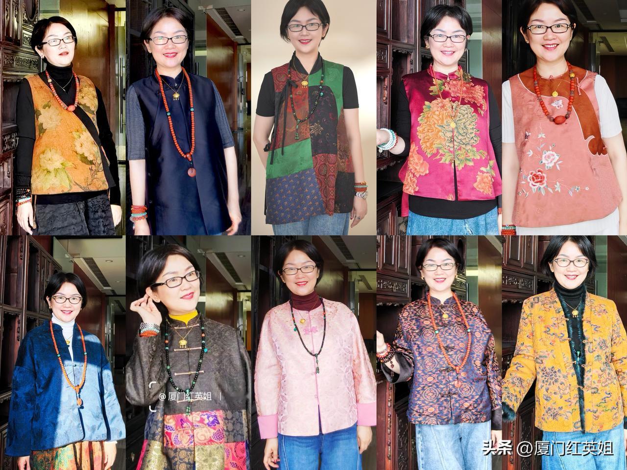 买中式衣服的血泪教训之
买马甲还是买外套？
桑蚕丝除了美和贵，唯一缺点就是难伺候