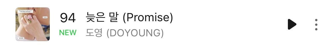 【Theqoo】道英<늦은 말 (Promise)>进入Melon TOP100