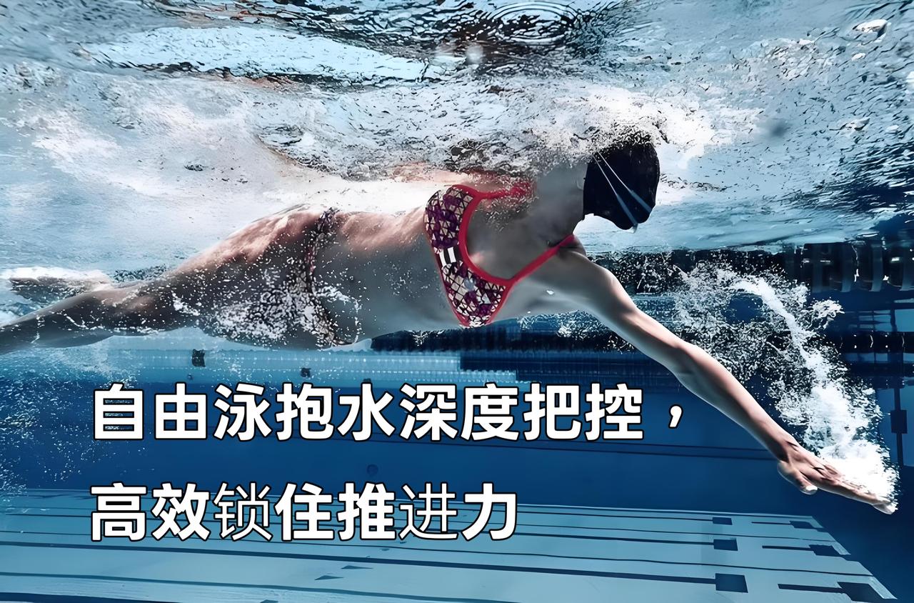 泳教头 | 泳讲堂：自由泳抱水深度把控，高效锁住推进力
 
自由泳想要获得强劲且
