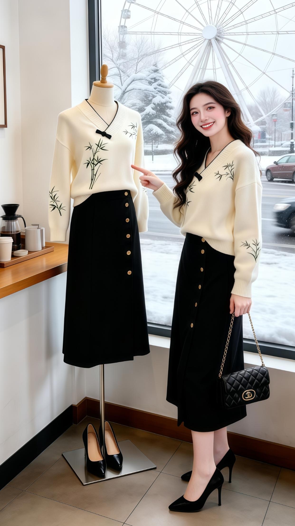 新中式穿搭 气质女神穿搭 显瘦穿搭 精致穿搭 女神穿搭