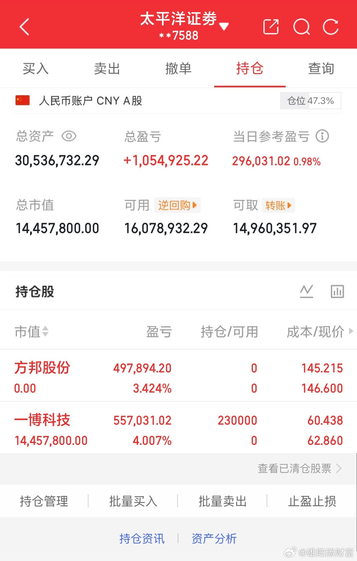 9月14日实盘交易记录更新已出:方邦股份已进：一博科技全程真实账户操作，踏踏实实