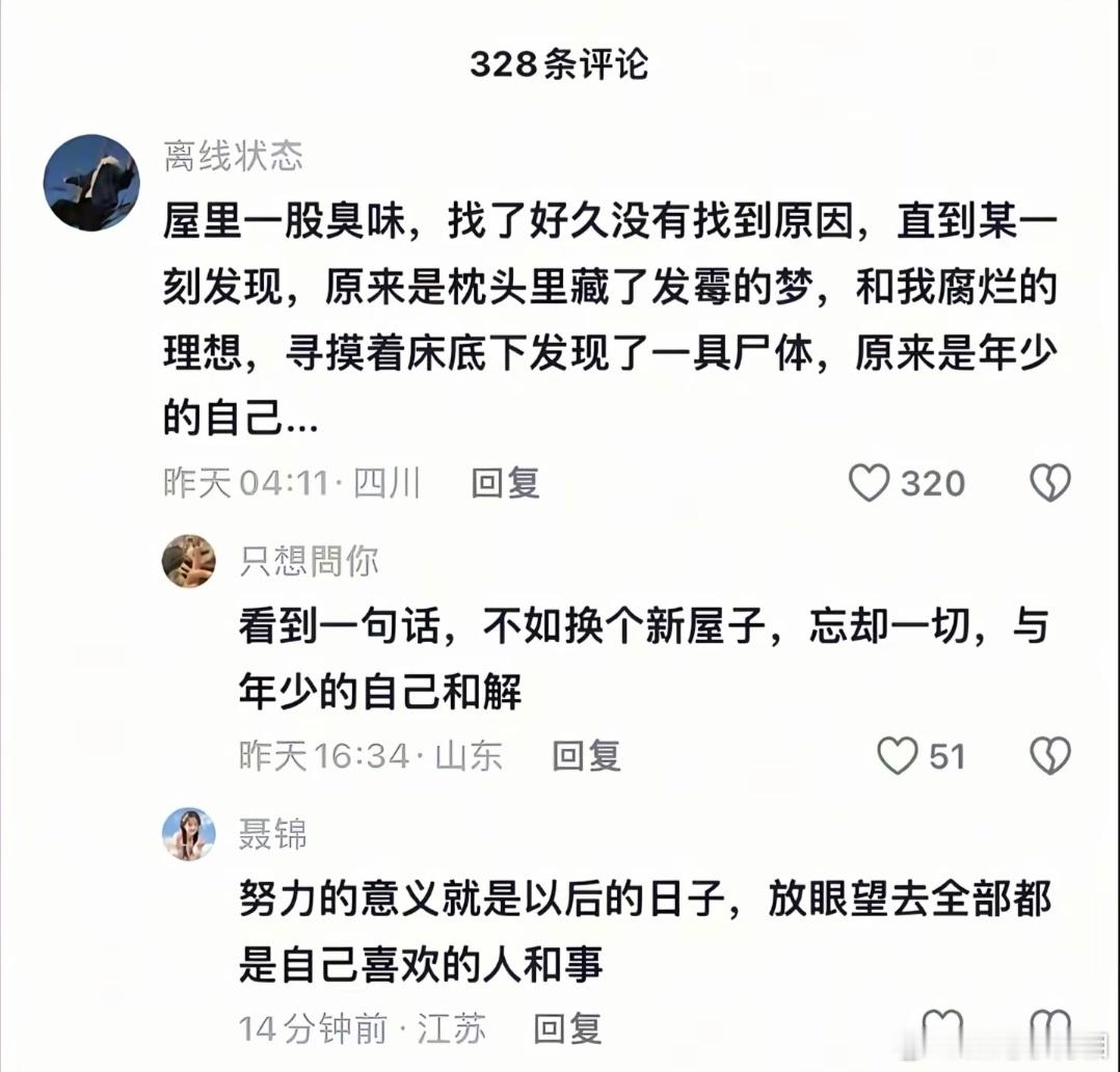 努力的意义就是以后的日子，放眼望去全部都是自己喜欢的人和事。 ​​​