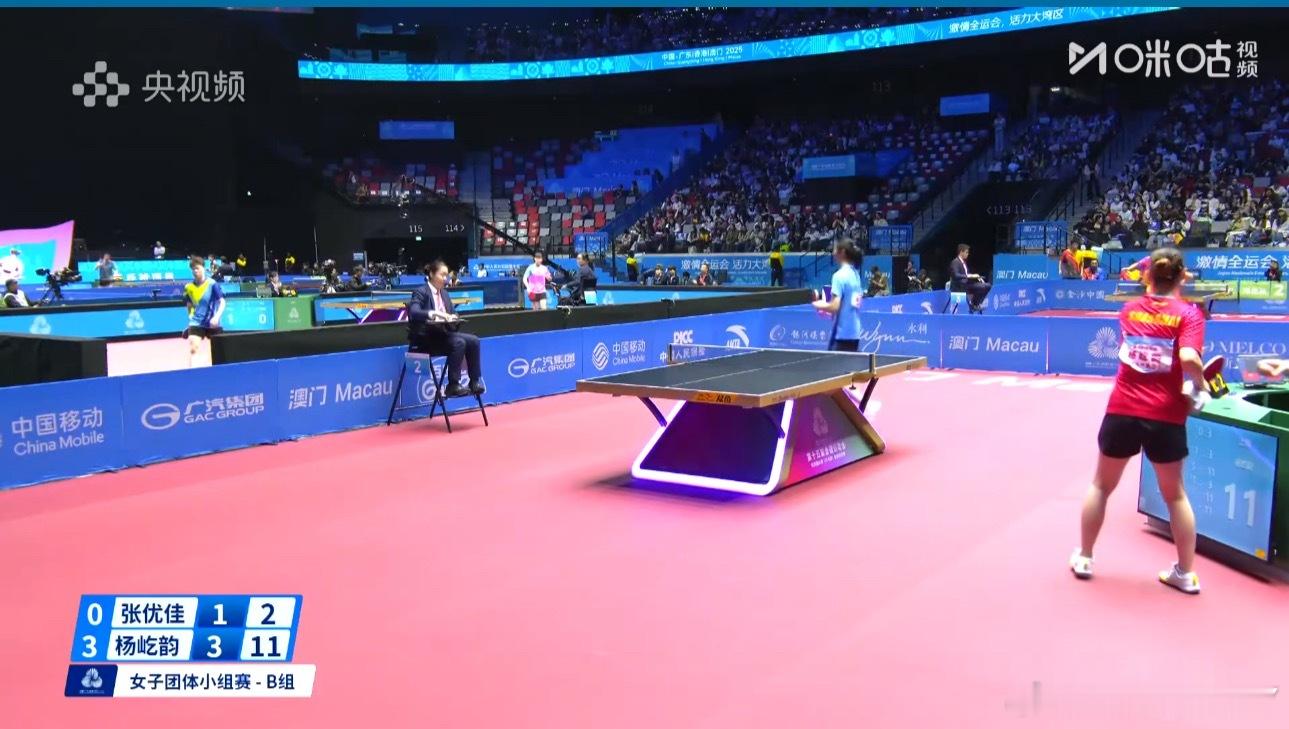 2025大湾区全运会女子团体B组山西0-3上海梁佳怡/张优佳0-3杨屹韵/孙铭阳