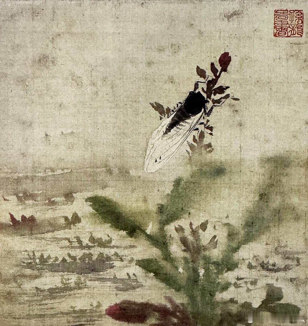 【中华名画欣赏 《花鸟草虫图（十二开）》（孙隆）】    《花鸟草虫图（十二开）