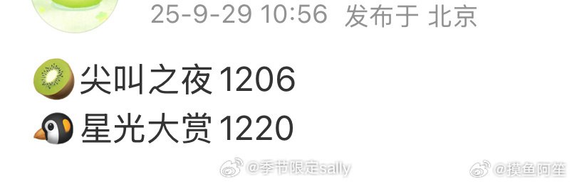 尖叫之夜和星光大赏也来了……看看今年星光咋样 ​​​