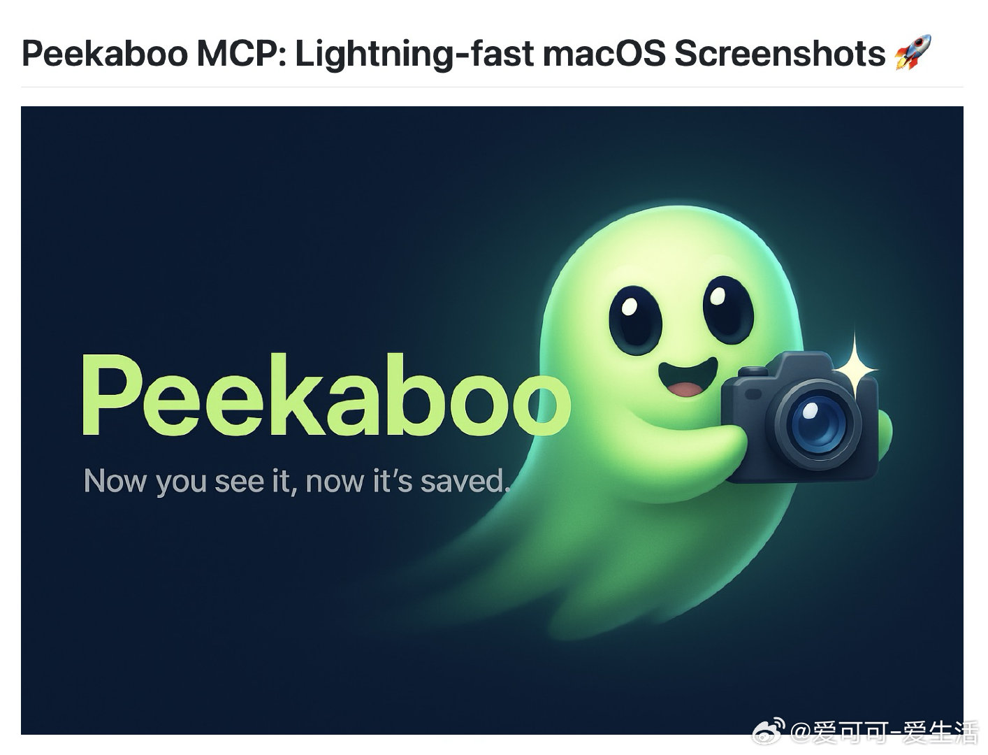【[314星]Peekaboo：macOS上的闪电般快速截图工具，支持AI视觉分