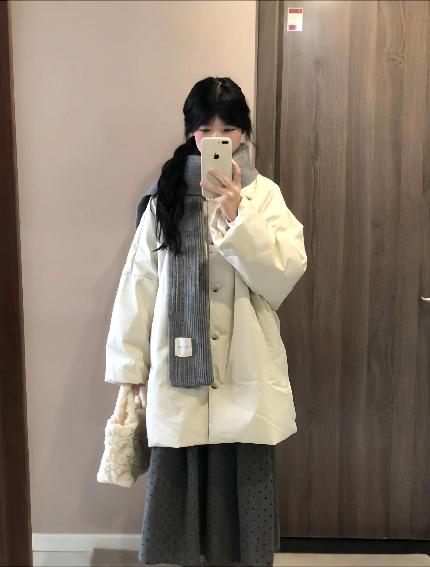 小个子秋冬这样穿好韩。