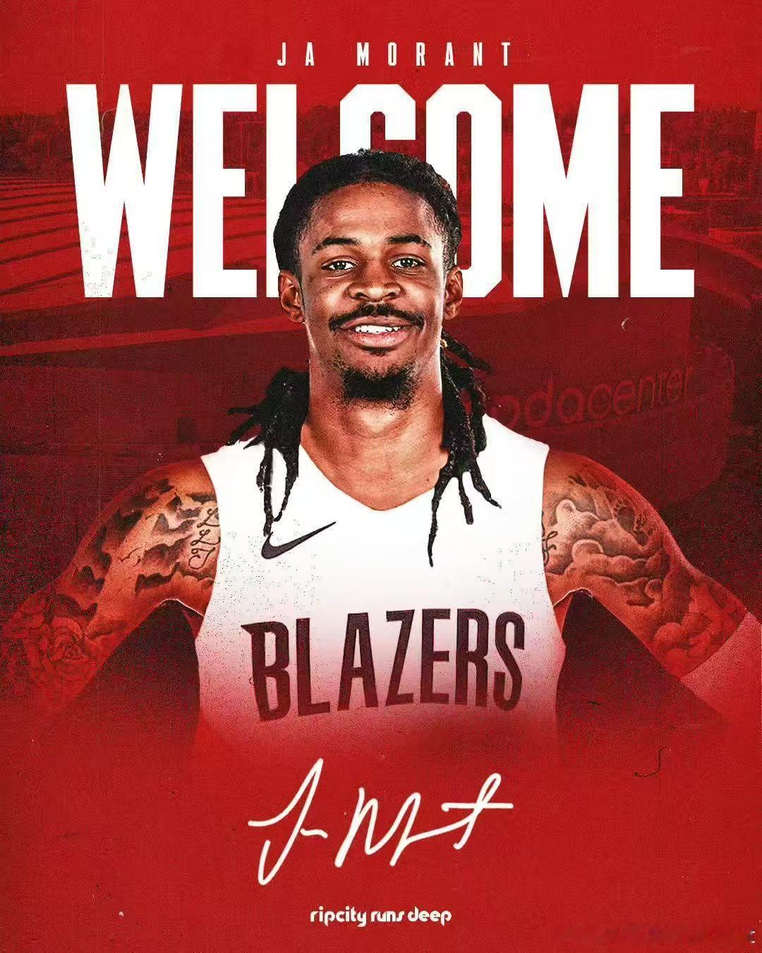莫兰特晒照，正式迎接新篇章。莫兰特nba