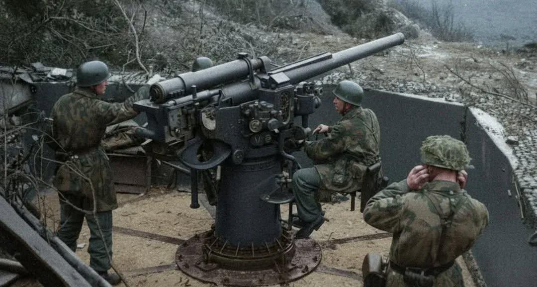 1943 年12月26日，在意大利圣费利切奇尔切奥，德国空降兵正操作缴获的意大利